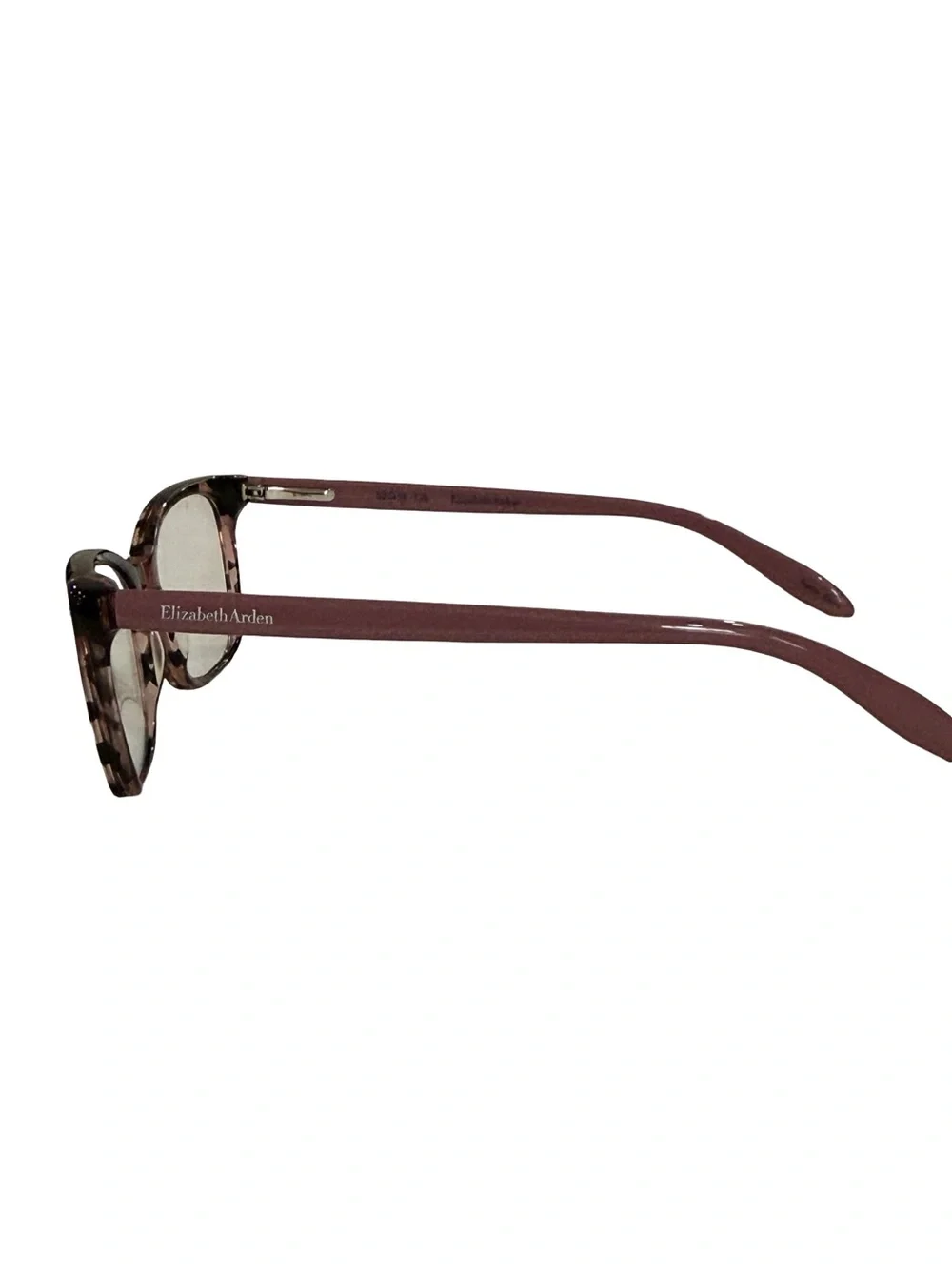 Elizabeth Arden Black Mauve Tortoise Eyeglasses with case